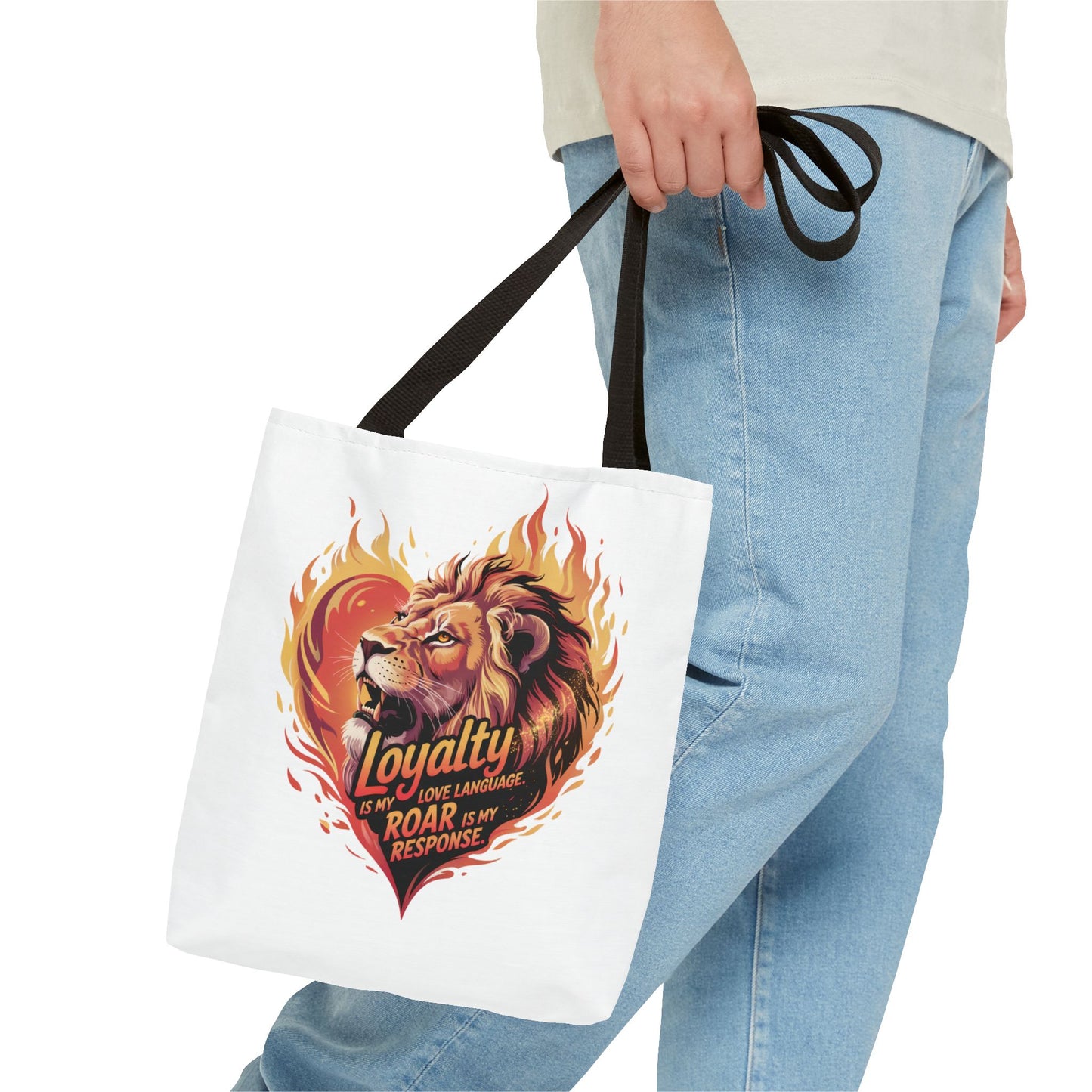 Leo Gift Set – “Loyalty Is My Love Language. Roar Is My Response.” T-Shirt, Mug, Tumbler & Tote for Leos