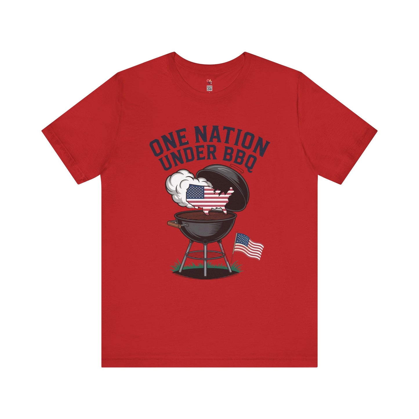 One Nation Under BBQ T-Shirt – Patriotic Cookout Tee for 4th of July & Summer Grilling