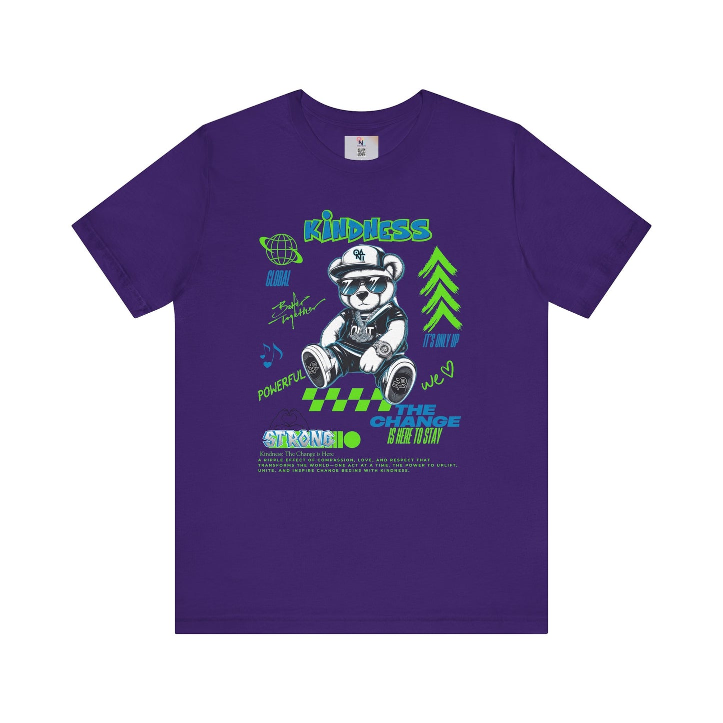 Kindness Bear Graphic Tee - Unisex Jersey Short Sleeve Shirt