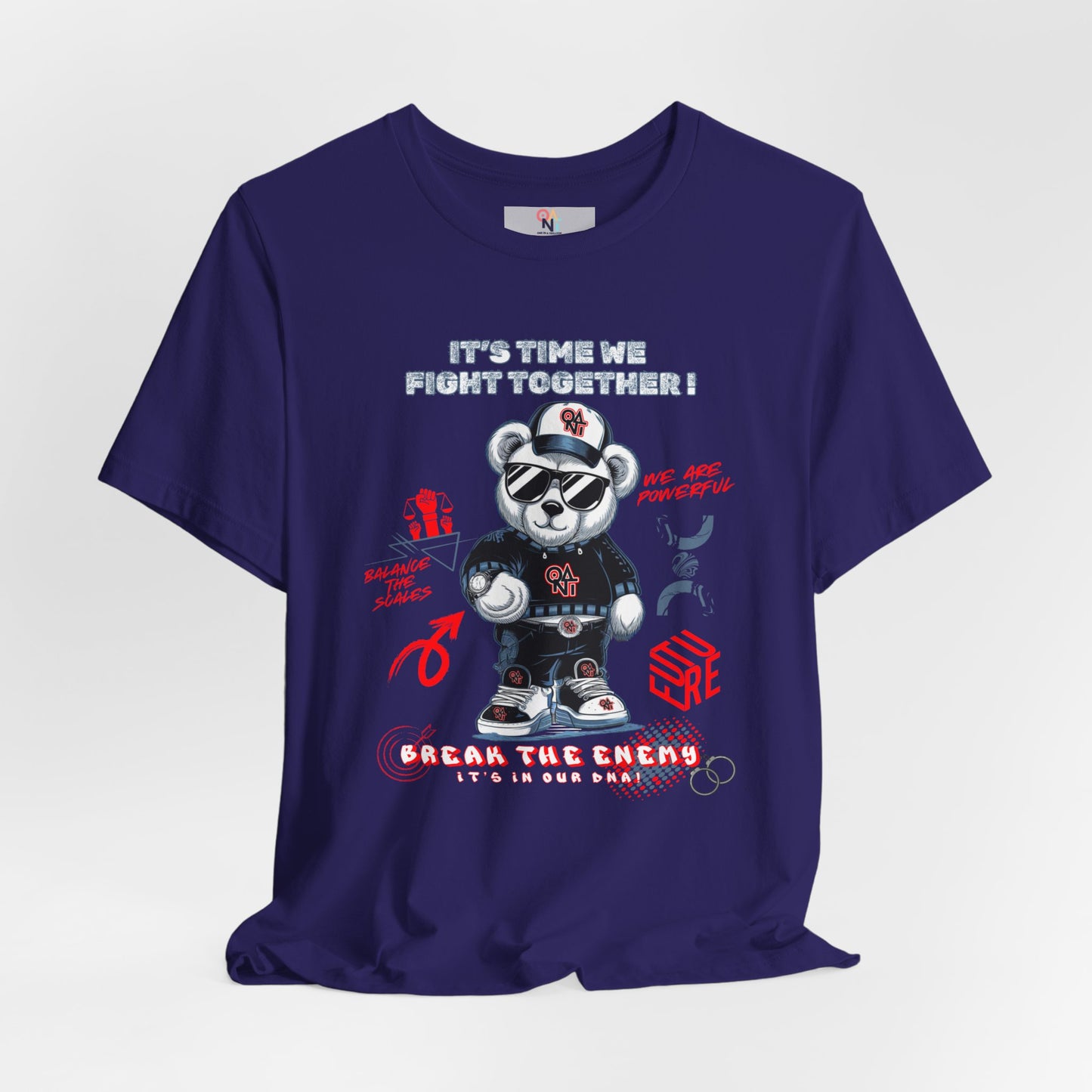 ONAT "It’s Time To Fight Together" Bear Graphic Tee