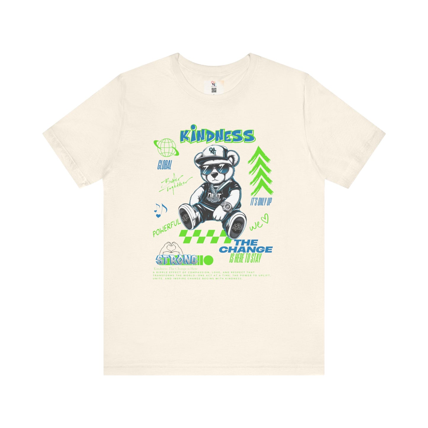 Kindness Bear Graphic Tee - Unisex Jersey Short Sleeve Shirt