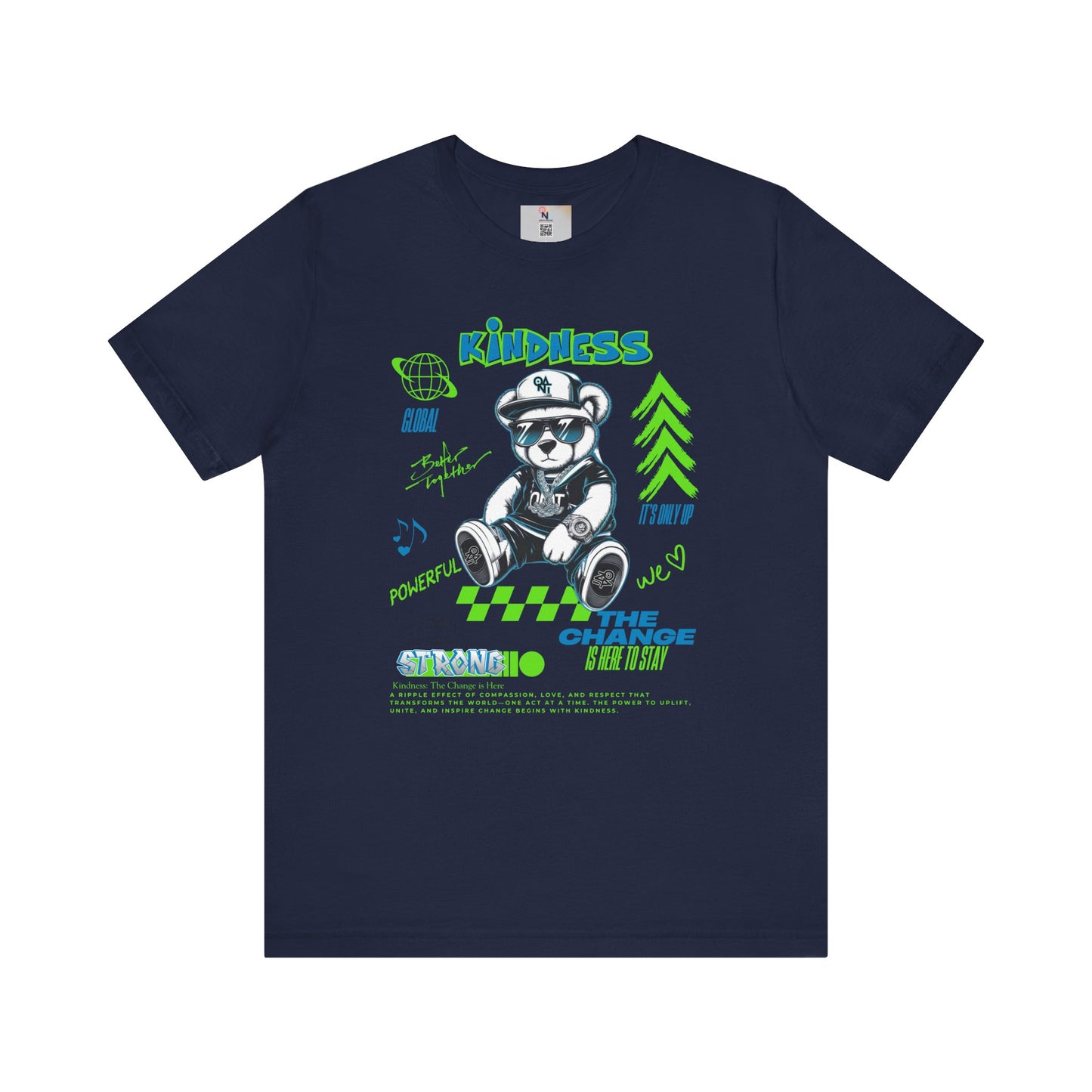 Kindness Bear Graphic Tee - Unisex Jersey Short Sleeve Shirt