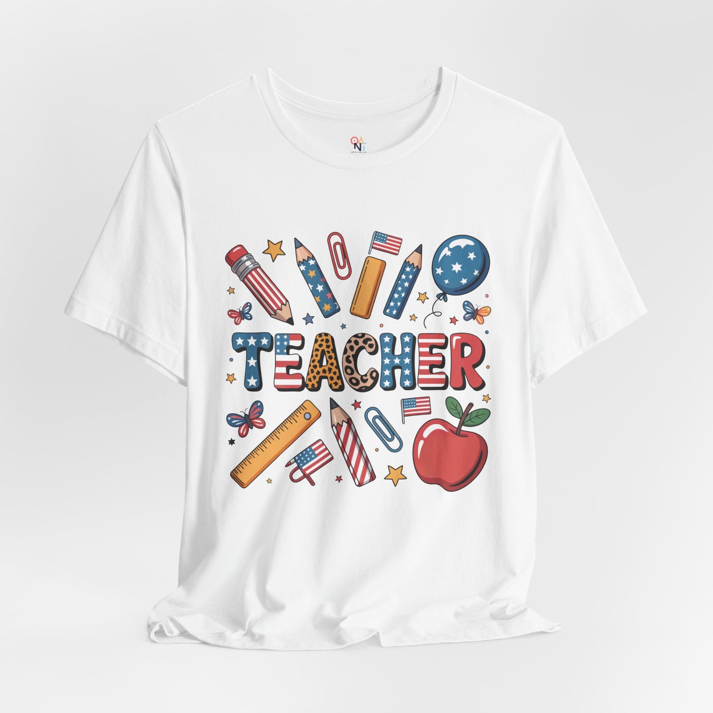 4th of July Teacher Tee - Festive Picnic Scene | Back to School & Teacher Appreciation