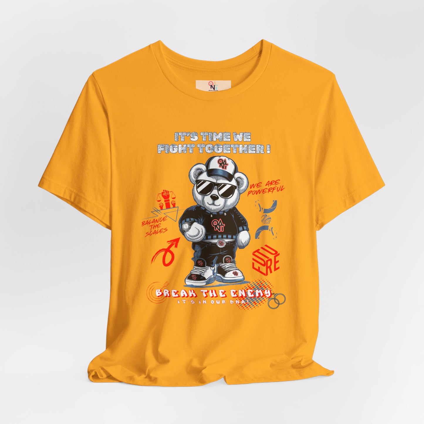 ONAT "It’s Time To Fight Together" Bear Graphic Tee