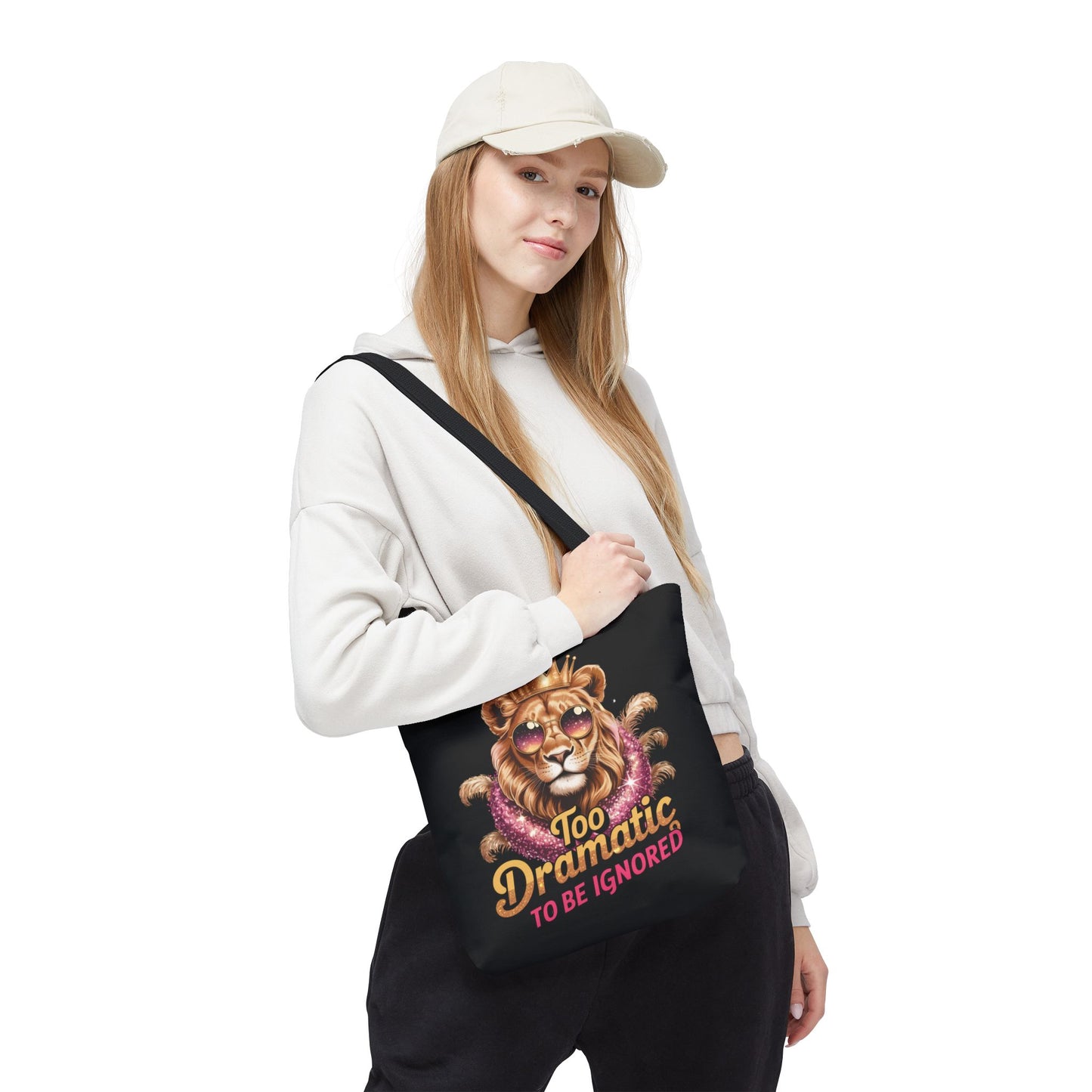 “Too Dramatic to Be Ignored – Roar Is My Response” Matching T-Shirt, Mug, Tumbler & Tote – Bold Leo Gift Set