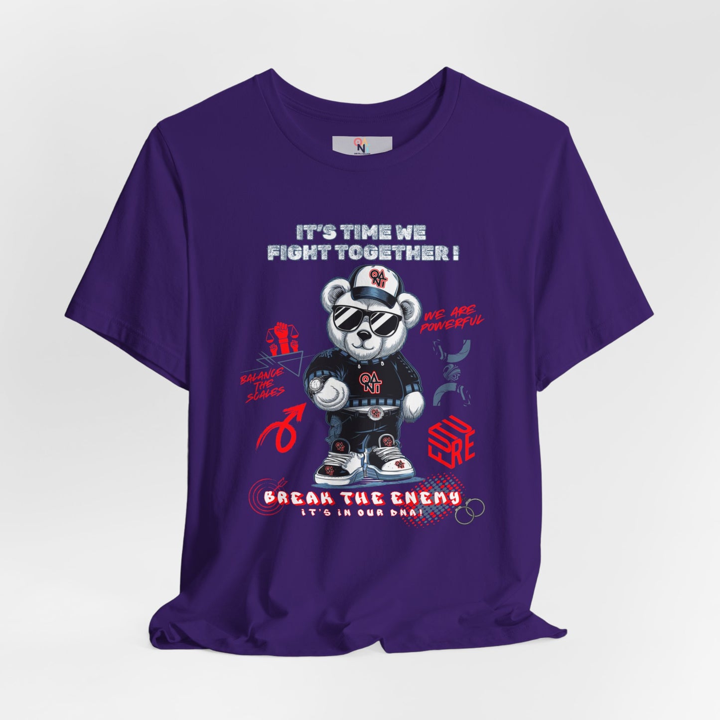 ONAT "It’s Time To Fight Together" Bear Graphic Tee
