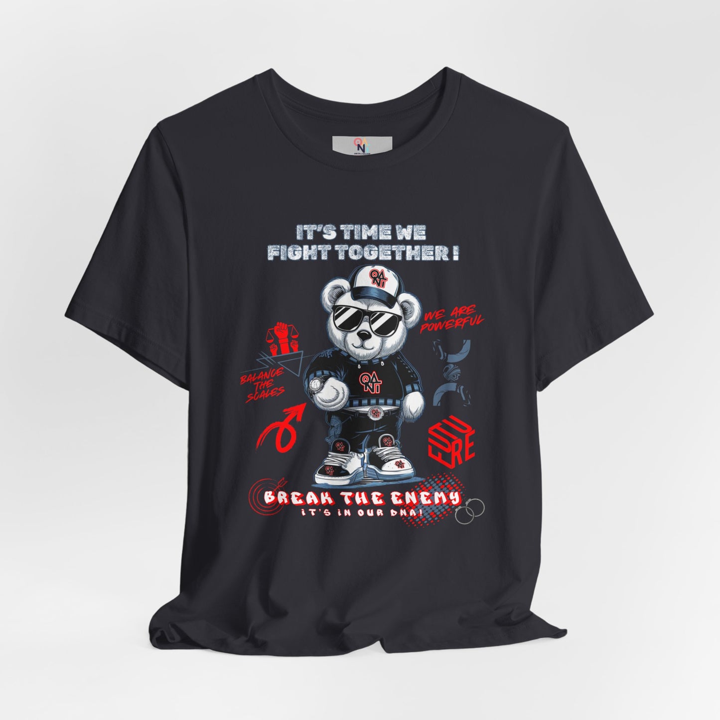 ONAT "It’s Time To Fight Together" Bear Graphic Tee