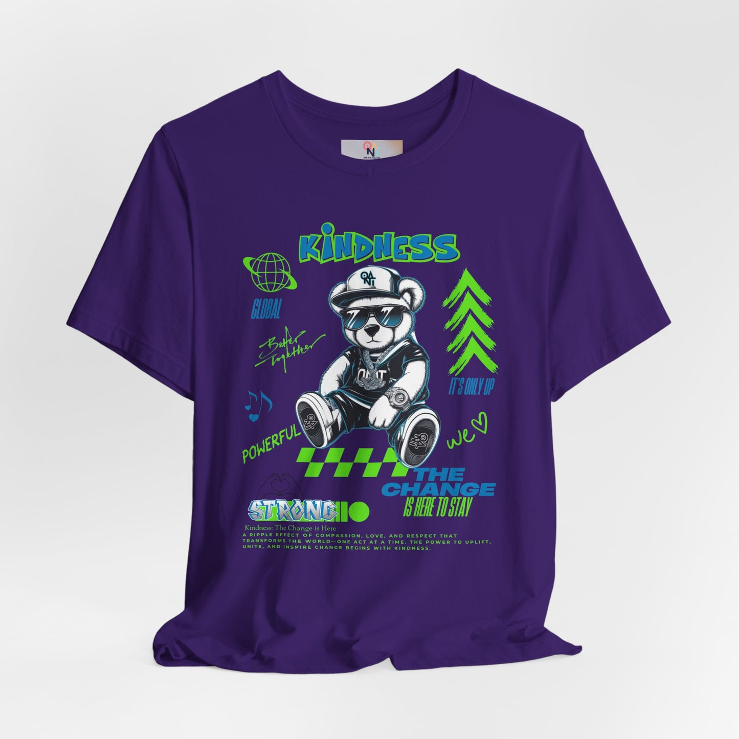 Kindness Bear Graphic Tee - Unisex Jersey Short Sleeve Shirt