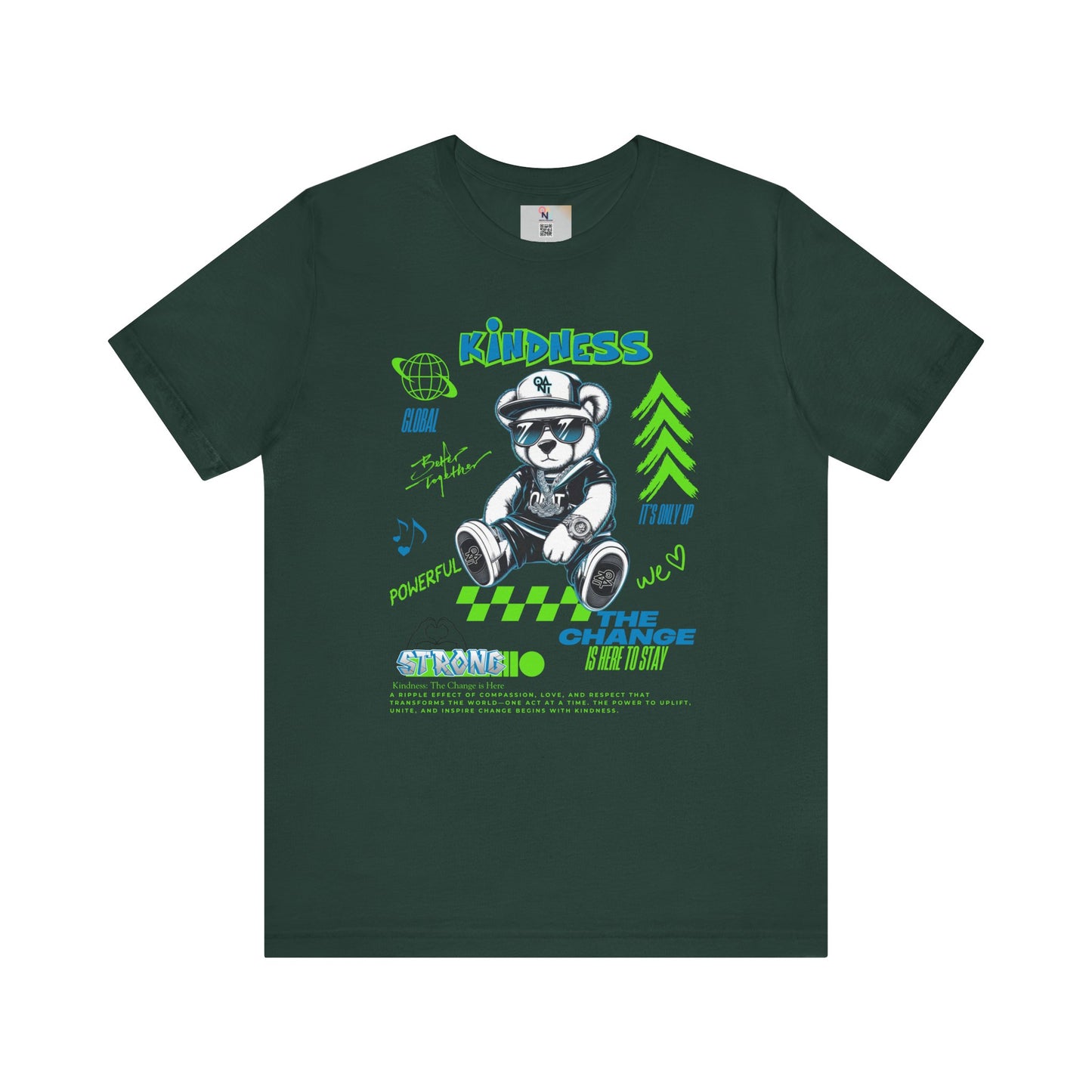 Kindness Bear Graphic Tee - Unisex Jersey Short Sleeve Shirt
