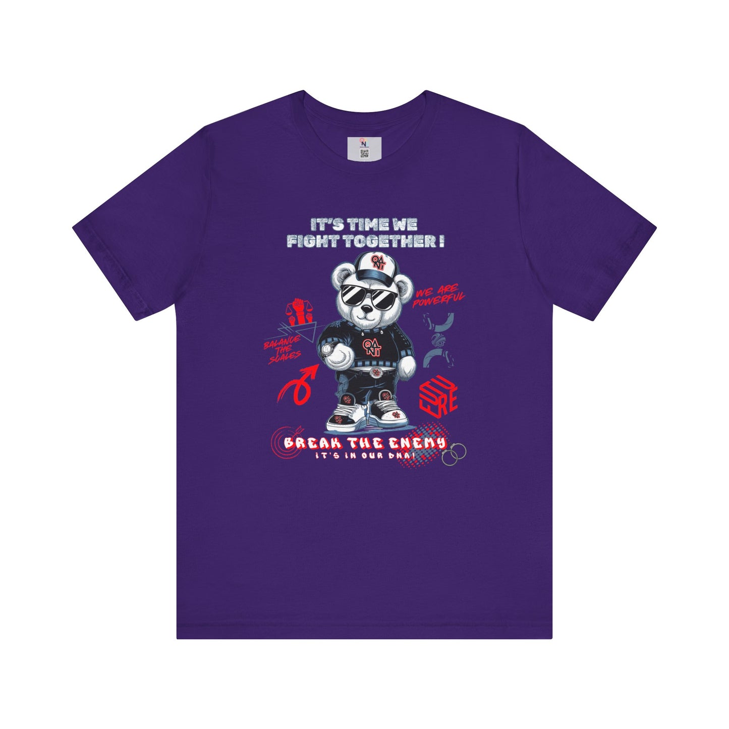 ONAT "It’s Time To Fight Together" Bear Graphic Tee