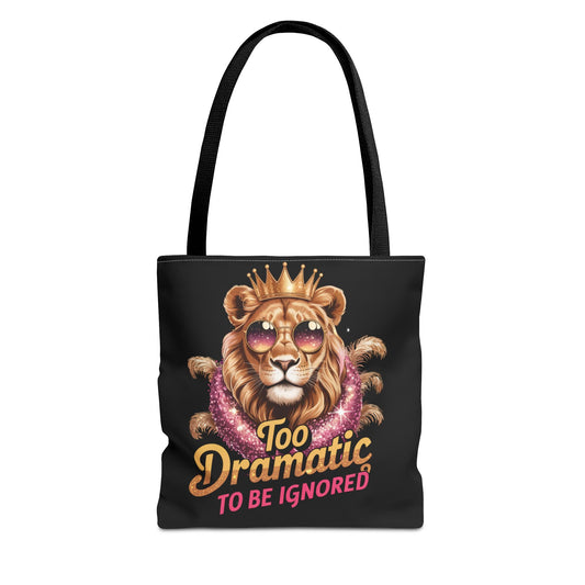 “Too Dramatic to Be Ignored – Roar Is My Response” Matching T-Shirt, Mug, Tumbler & Tote – Bold Leo Gift Set