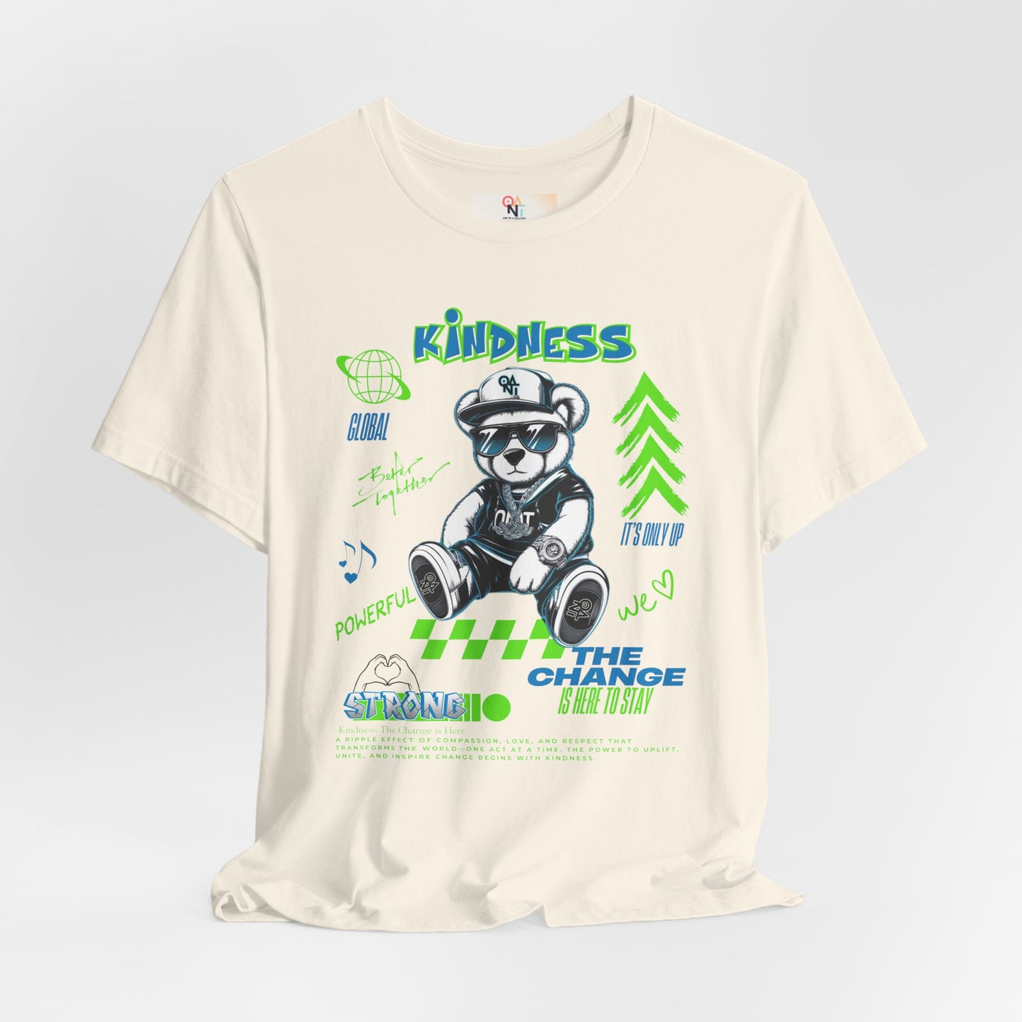 Kindness Bear Graphic Tee - Unisex Jersey Short Sleeve Shirt