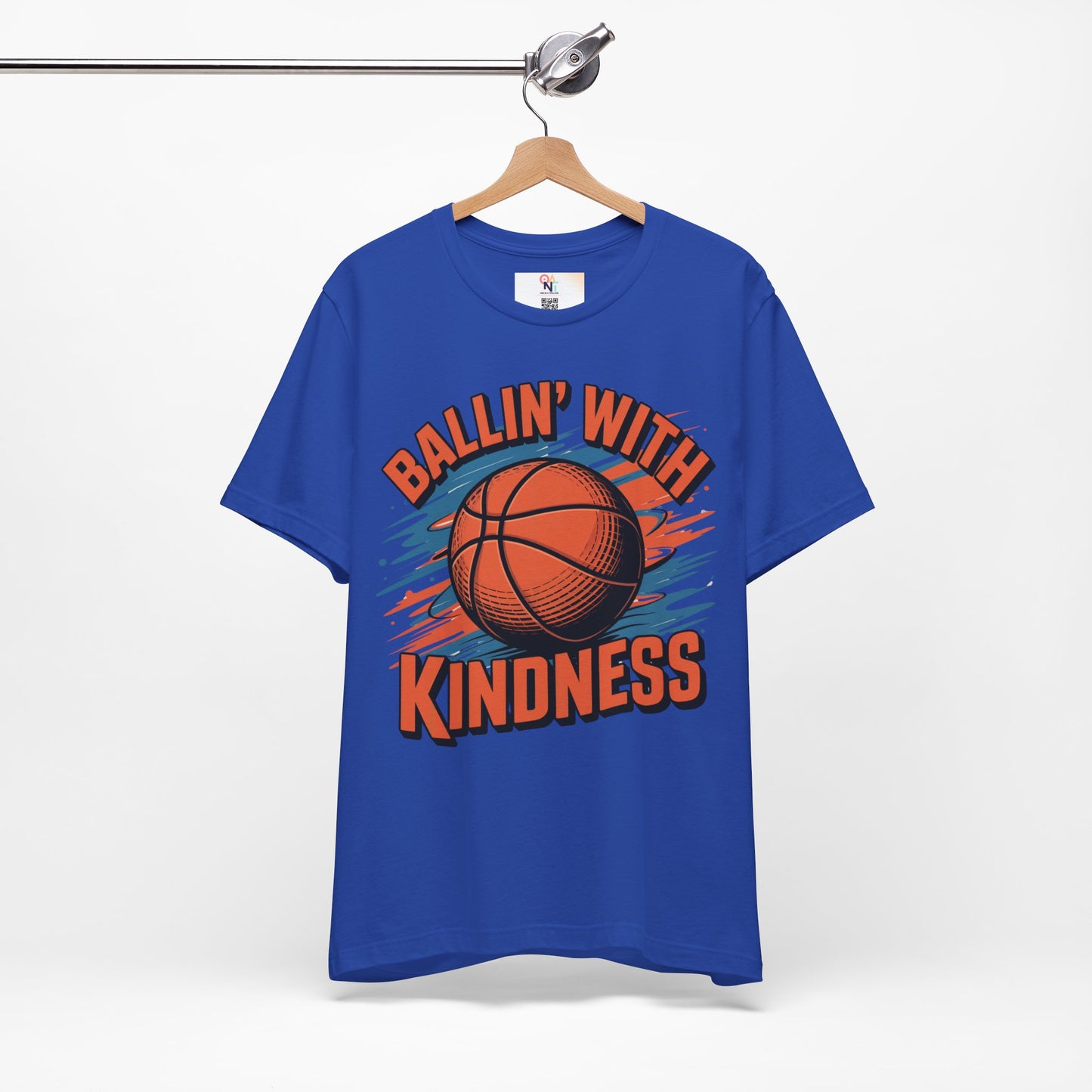 Ballin' with Kindness Unisex T-Shirt, Motivational Basketball Tee