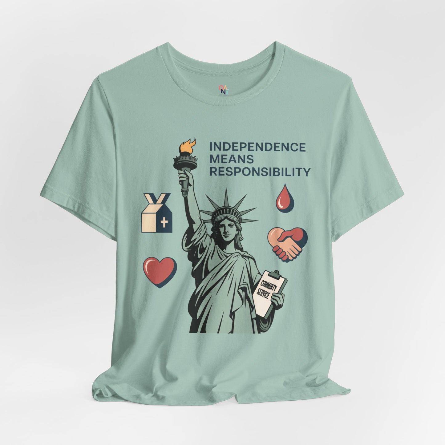 Liberty Responsibility T-Shirt | Unisex Patriotic Tee - Independence Day Gift