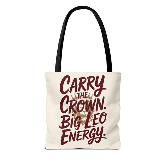 Carry the Crown – Big Leo Energy Tote Bag | Bold Astrology Gift | ONAT LEO Collection