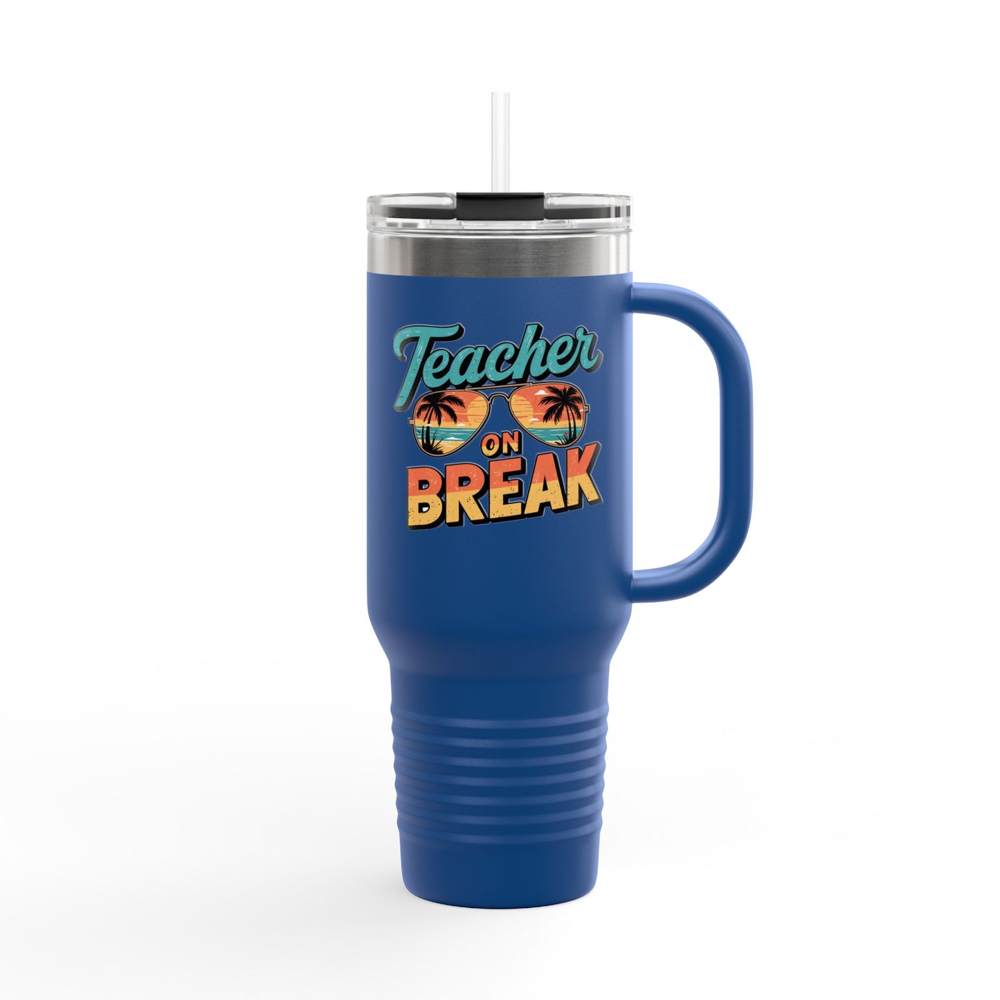 Teacher Life 40oz Travel Mug – Summer Vibes & Back to School Ready!