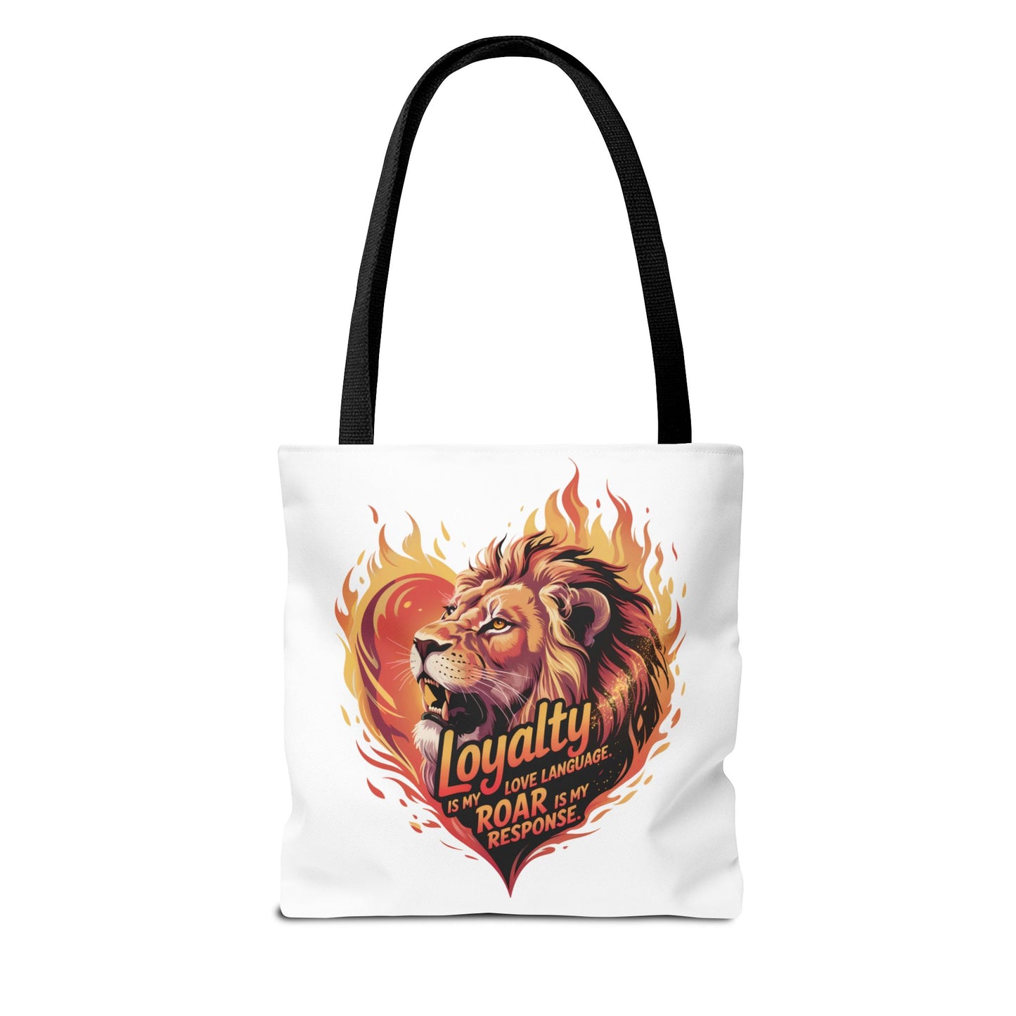 Leo Gift Set – “Loyalty Is My Love Language. Roar Is My Response.” T-Shirt, Mug, Tumbler & Tote for Leos