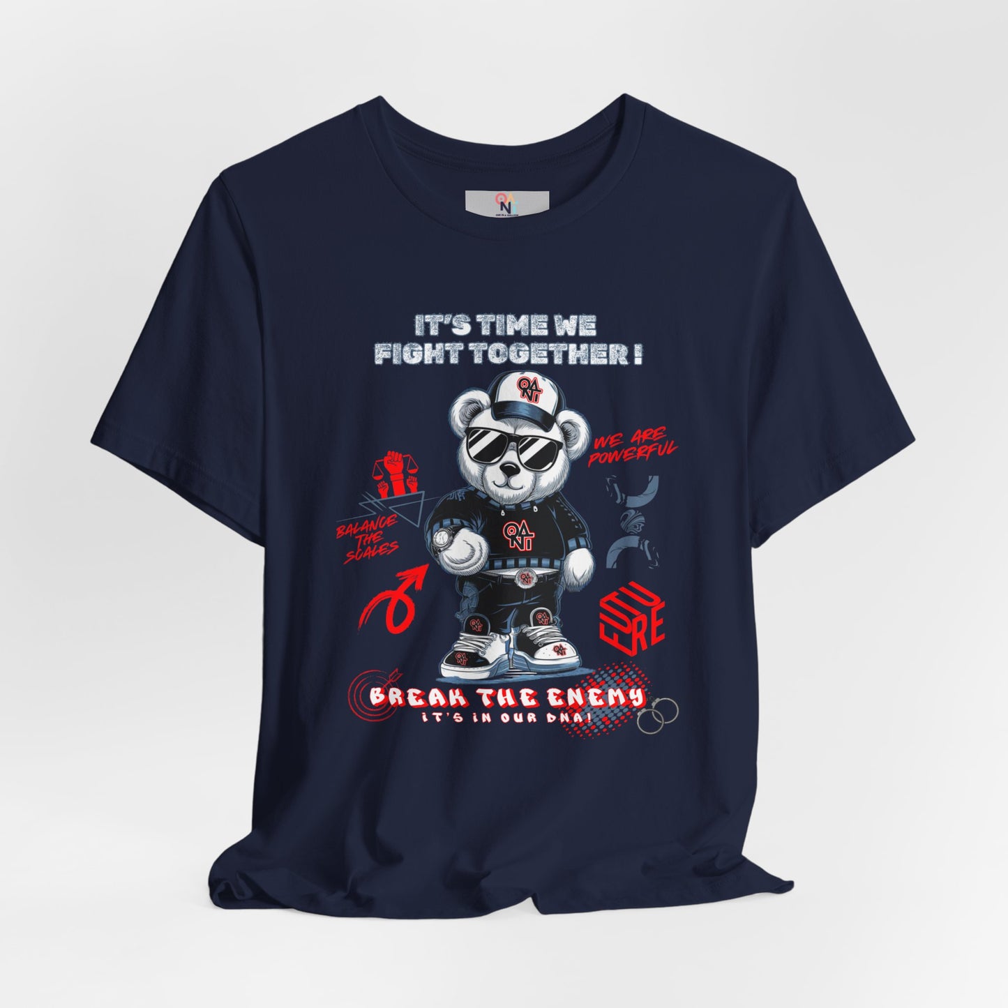 ONAT "It’s Time To Fight Together" Bear Graphic Tee
