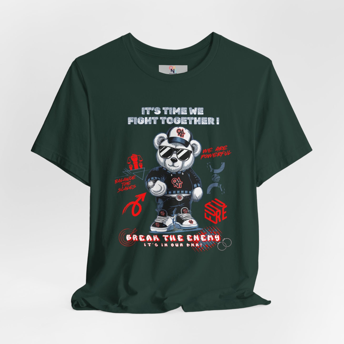 ONAT "It’s Time To Fight Together" Bear Graphic Tee