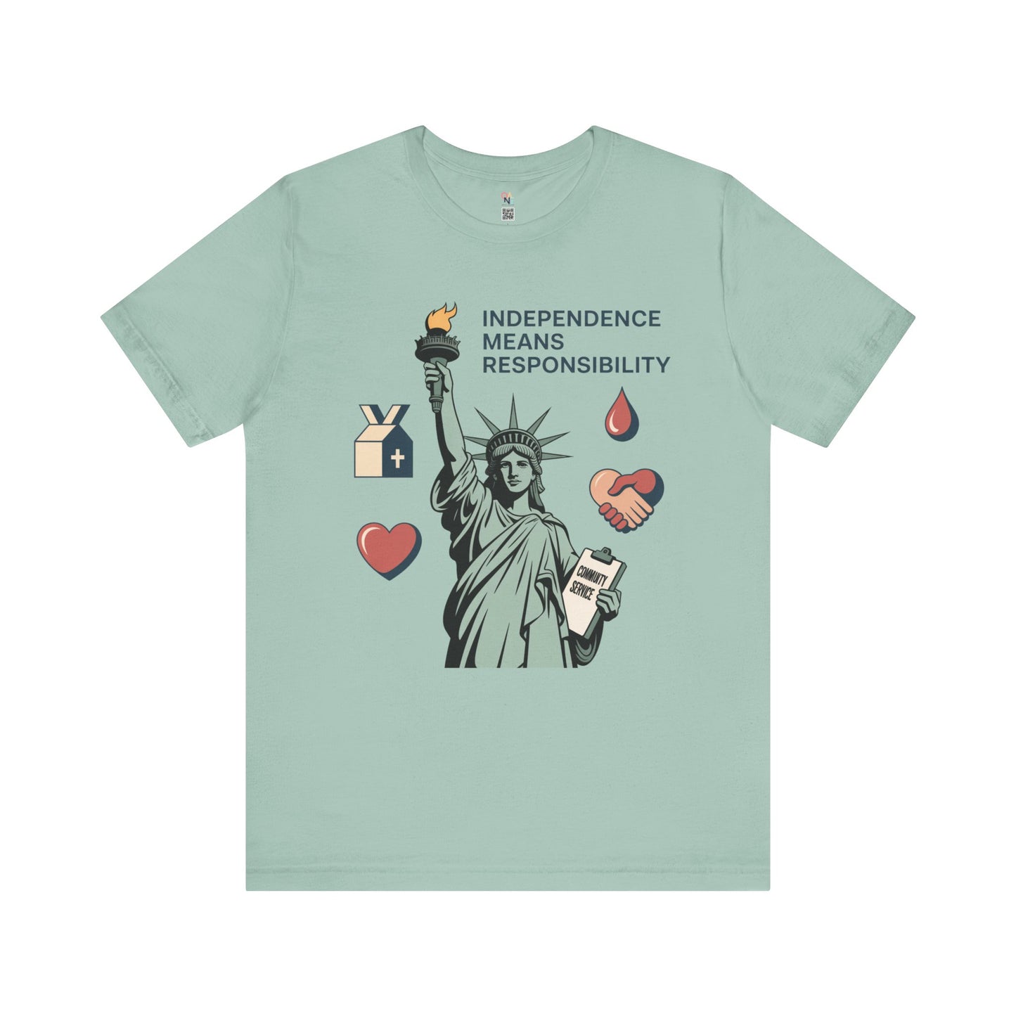 Liberty Responsibility T-Shirt | Unisex Patriotic Tee - Independence Day Gift