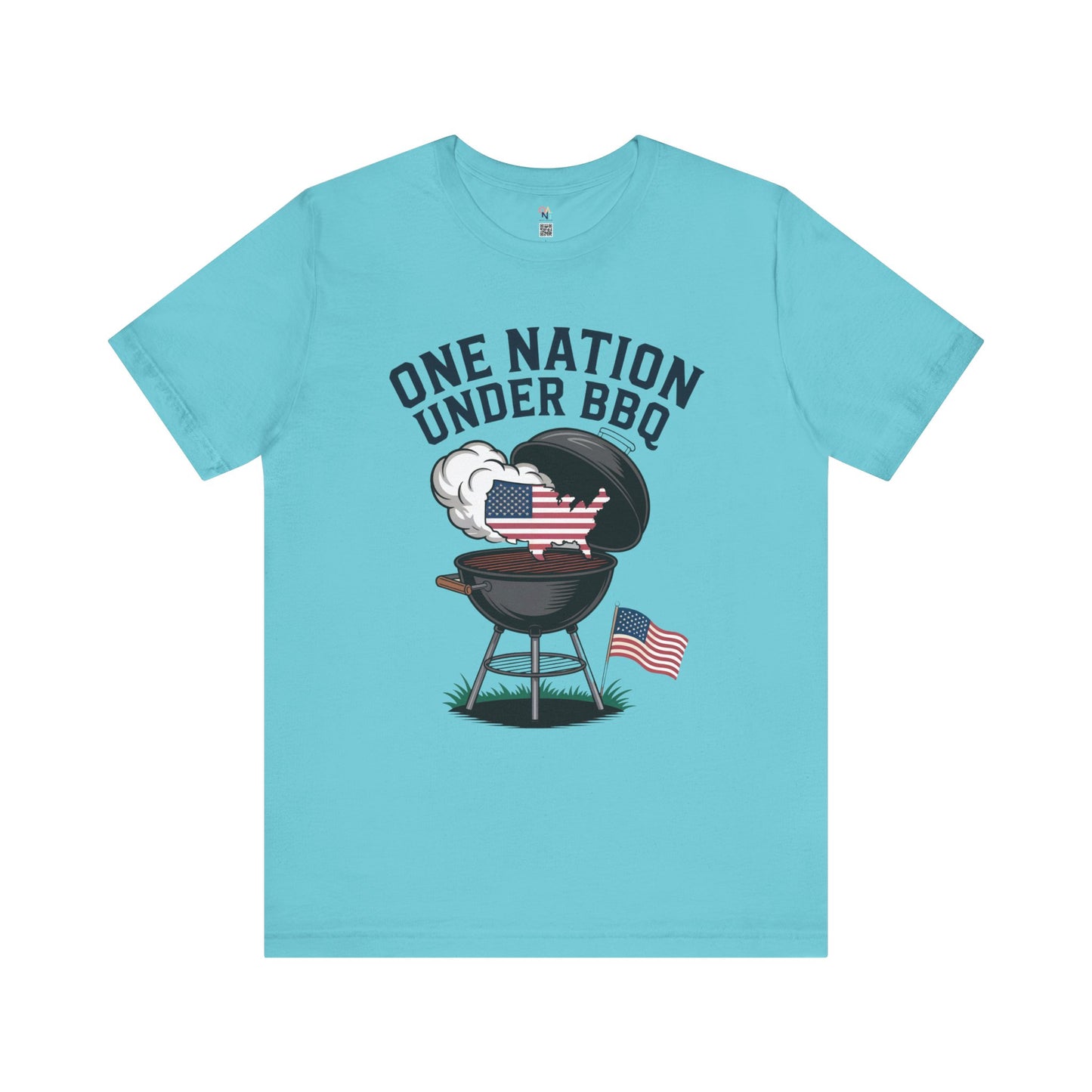 One Nation Under BBQ T-Shirt – Patriotic Cookout Tee for 4th of July & Summer Grilling
