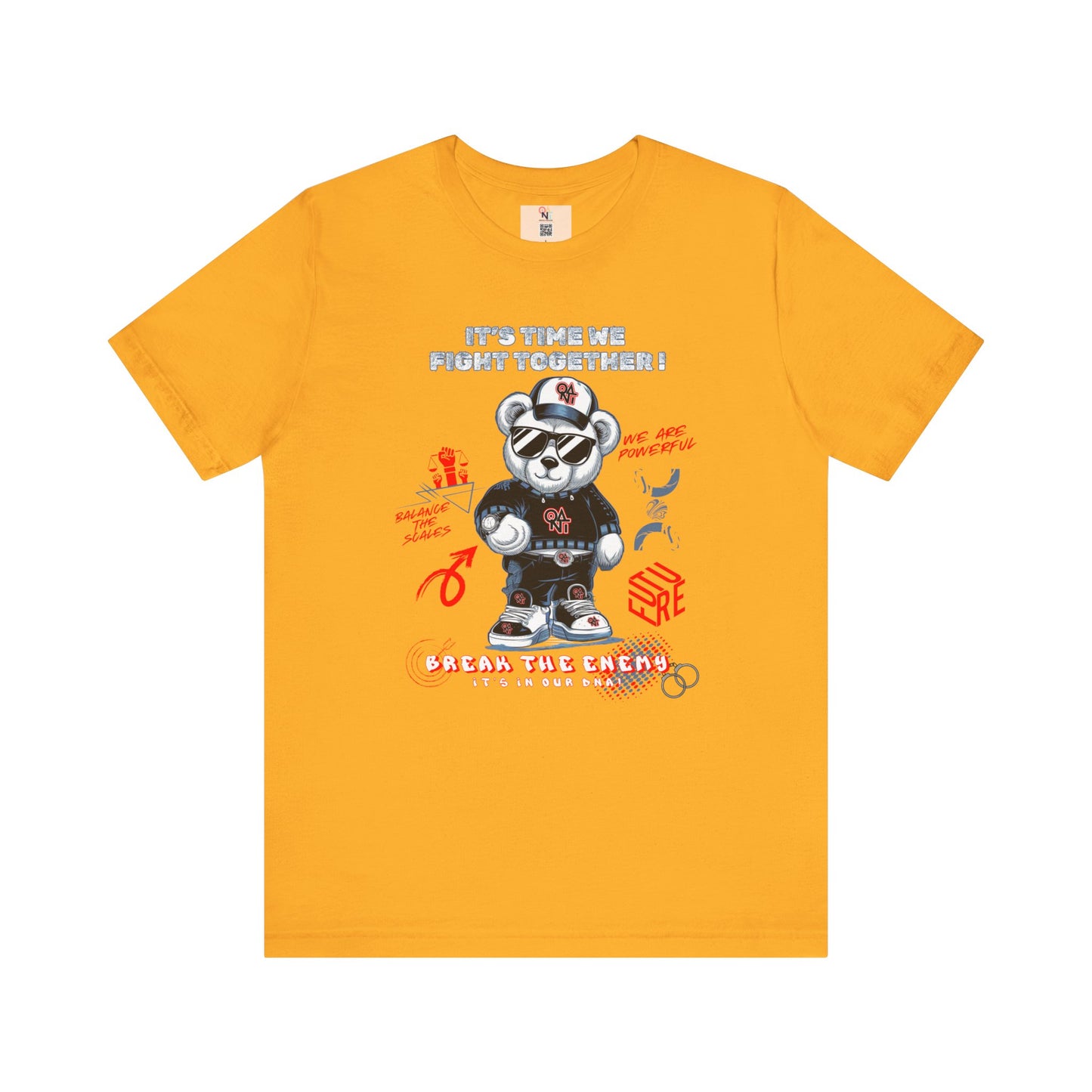 ONAT "It’s Time To Fight Together" Bear Graphic Tee