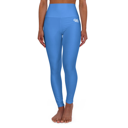 Yoga Leggings - Electric Blue Sports Bra - Bold and Modern Activewear for Fitness Enthusiasts